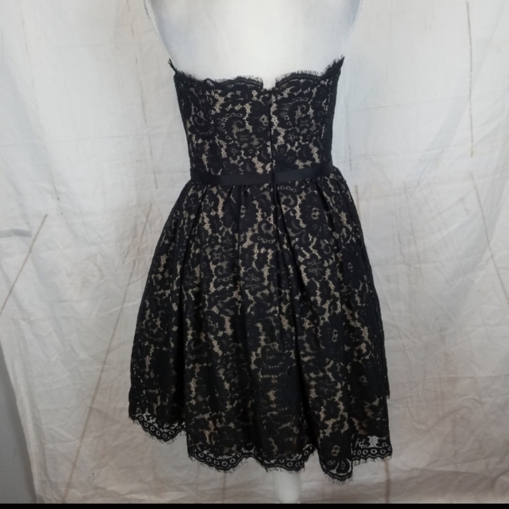 Robert Rodriguez for Neiman Marcus strapless lace special occasion dress - Picture 6 of 12